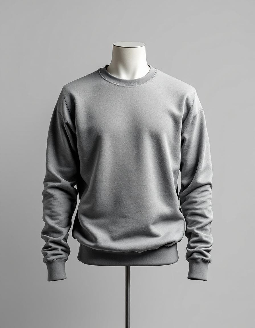 Grey crewneck sweatshirt