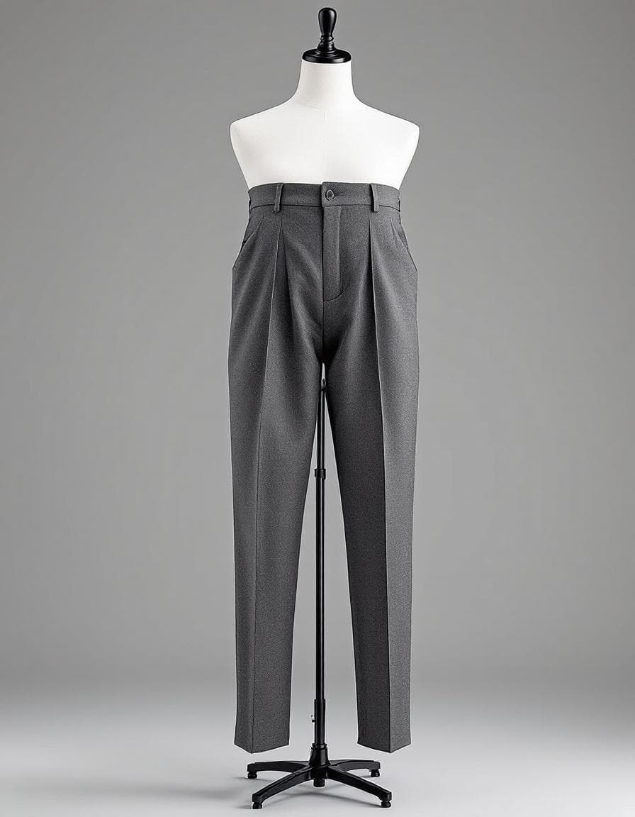 Grey wool trousers
