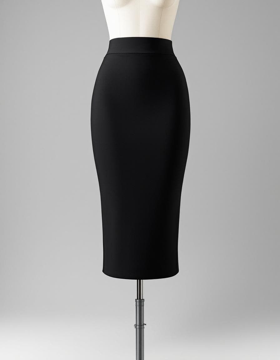 Black pencil skirt